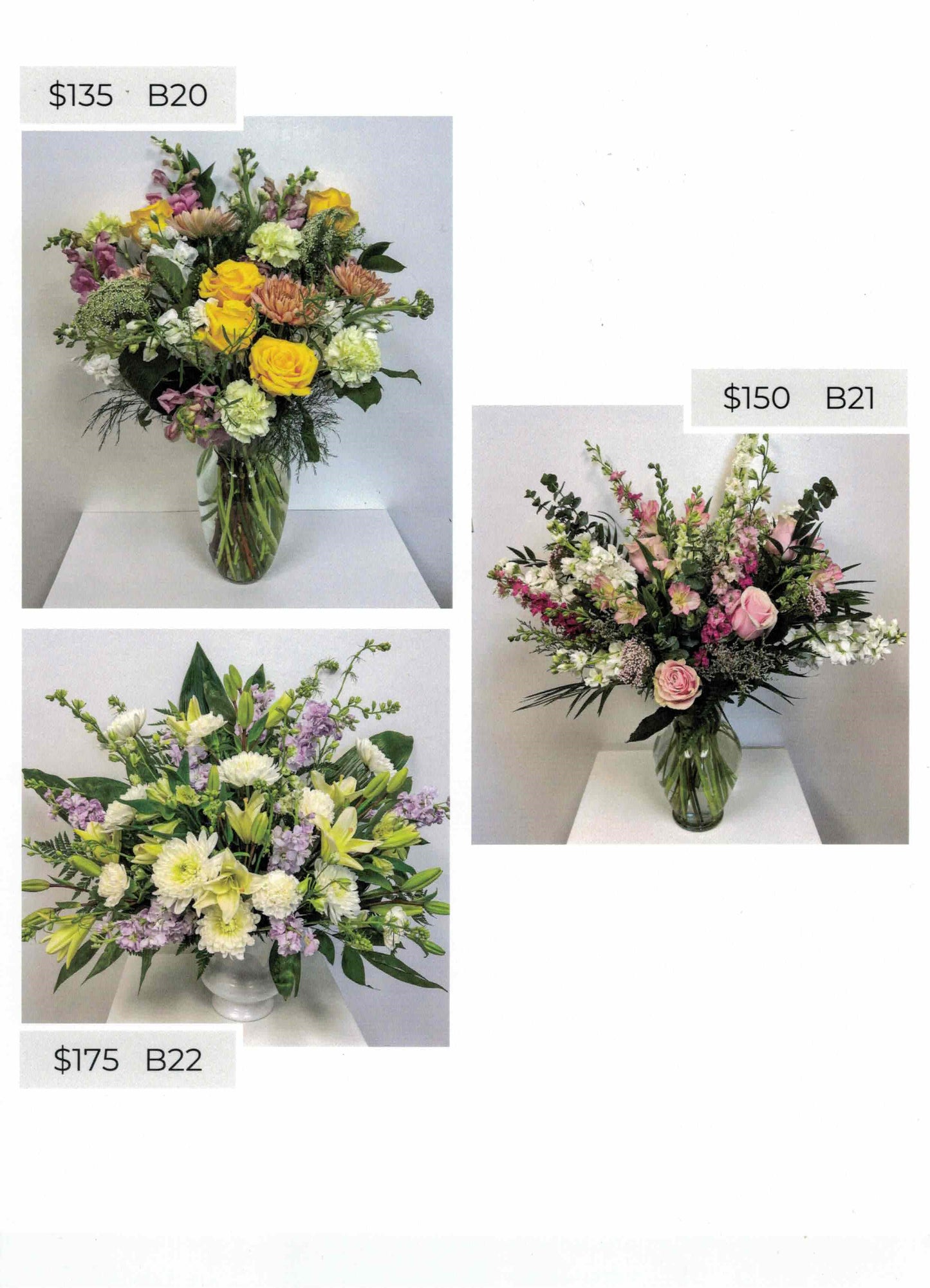 Sympathy Bouquets & Vase Arrangements