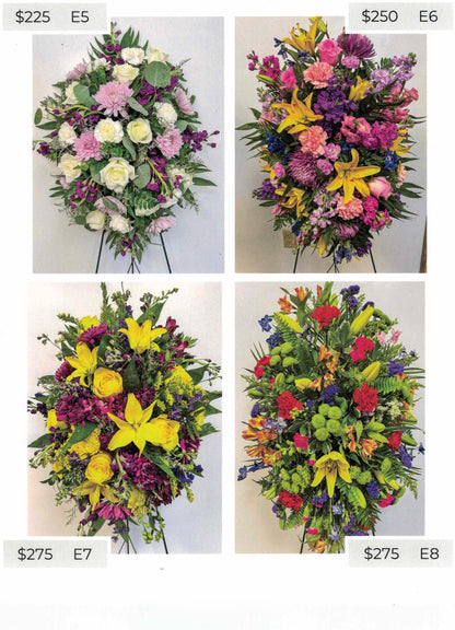 Standing Sprays & Easel Arrangements