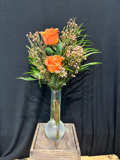Double Rose Bud Vase