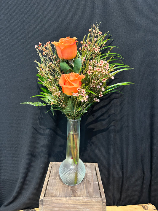 Double Rose Bud Vase