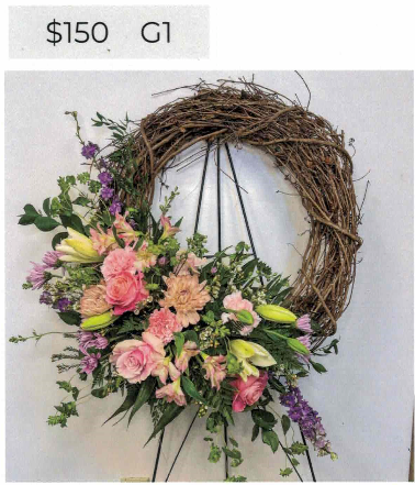 Grapevine Wreaths with Silk Flowers