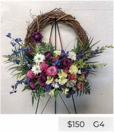 Grapevine Wreaths with Silk Flowers