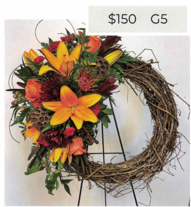 Grapevine Wreaths with Silk Flowers