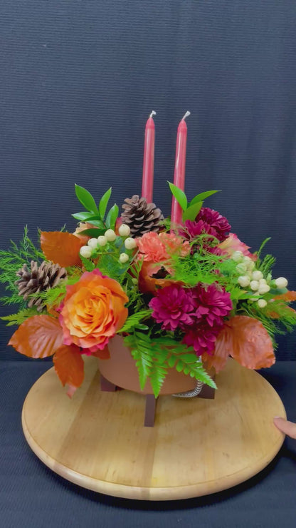 Gobble Glow - Thanksgiving Fresh Centerpiece